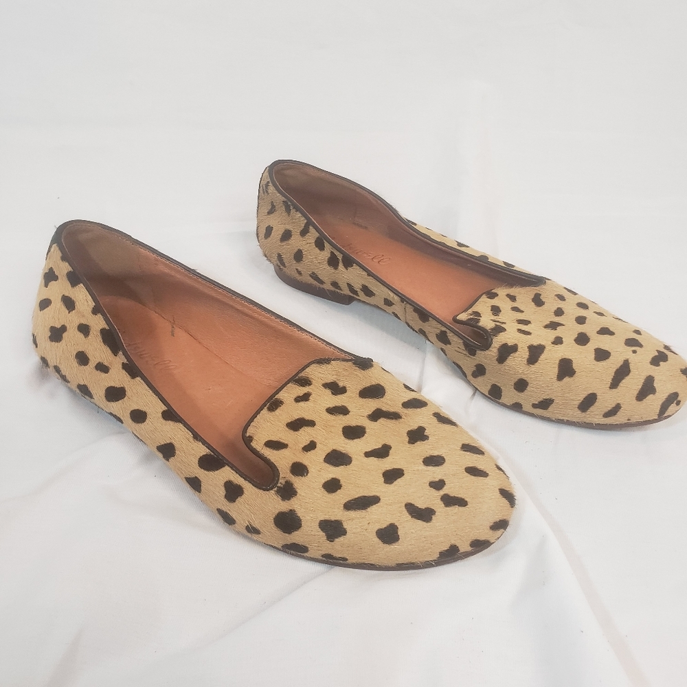 Madewell Teddy Calf Hair Leopard Loafer Size 7